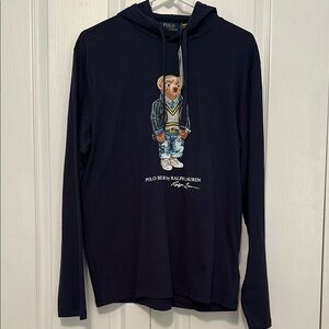Polo by Ralph Lauren Dark Blue Sweater with Bear Design
